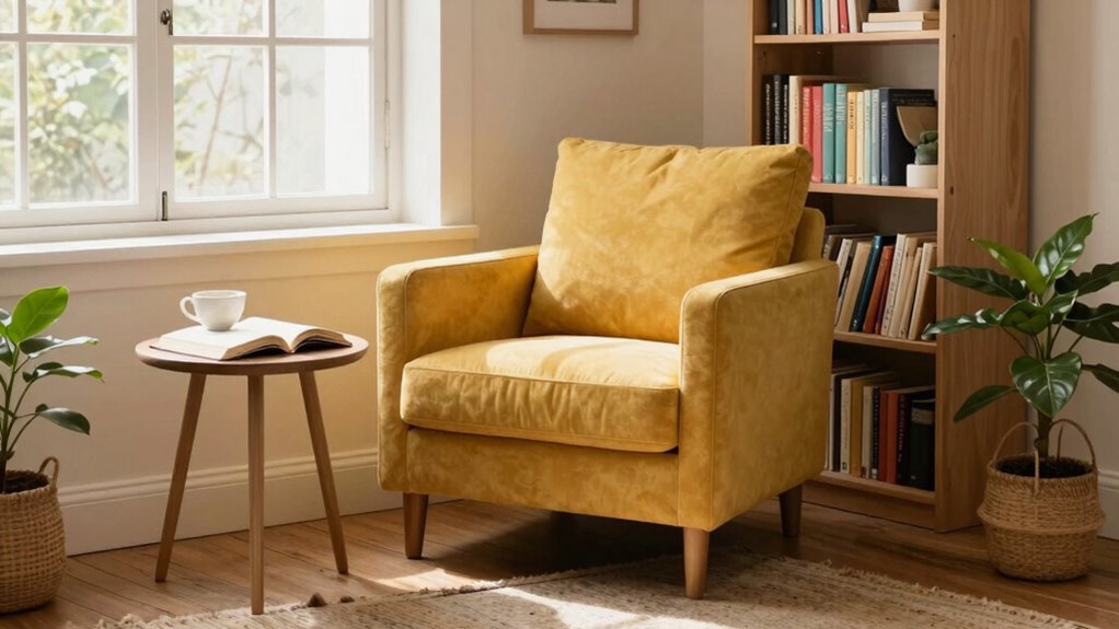 cozy well lit reading sanctuary