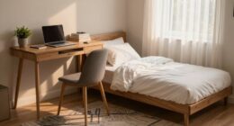 dual purpose workspace and guest room