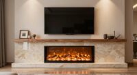 electric fireplace media wall guide