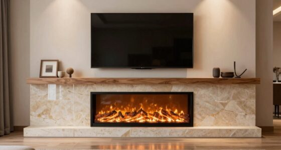 electric fireplace media wall guide