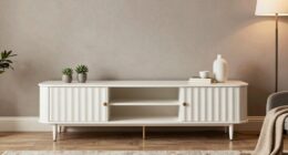 fluted tv stands for small rooms