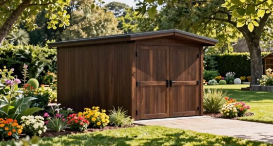 horizontal sheds optimize yard space