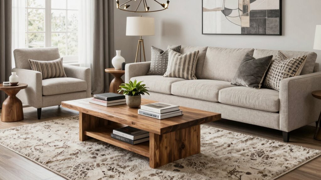 layered furniture color accents