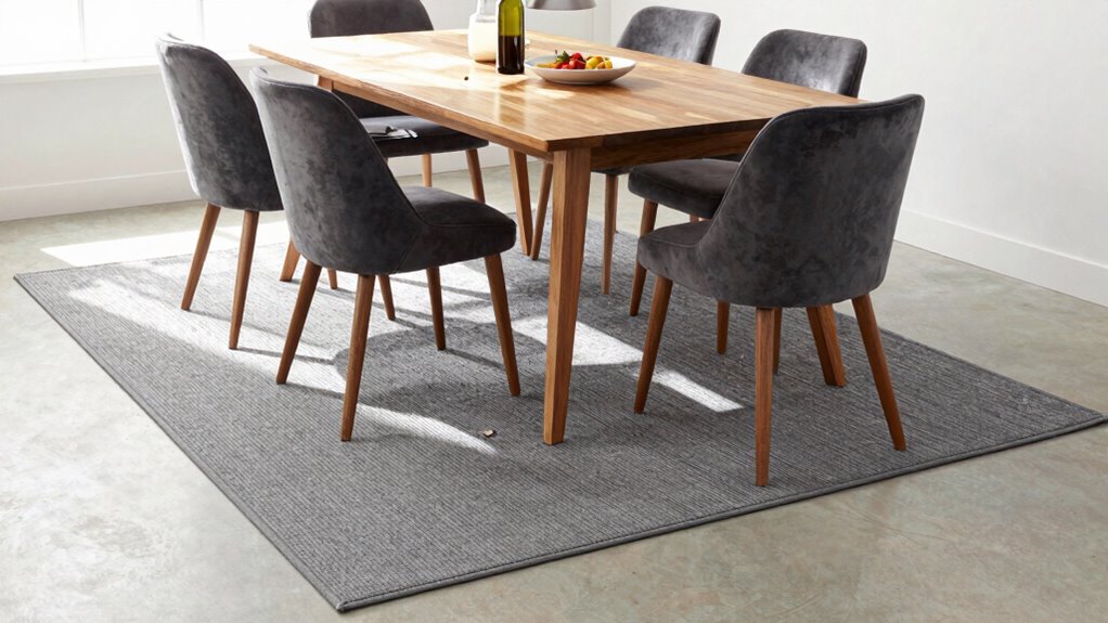low pile rugs for dining