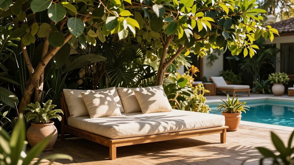 luxurious outdoor daybed retreat