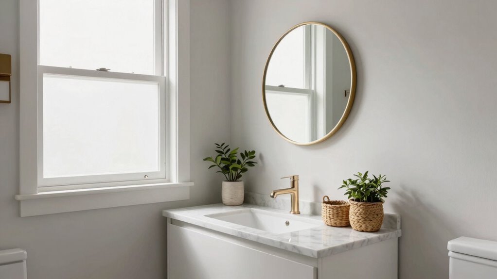 maximize small bathroom space