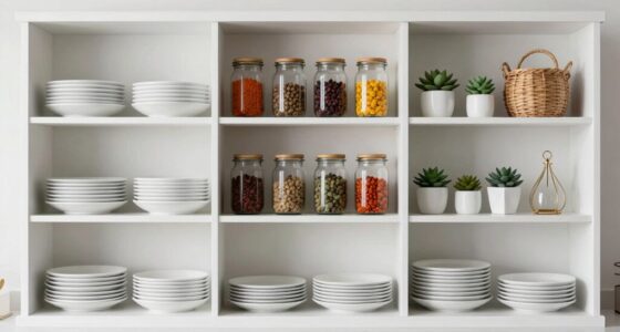 neatly organize displayed items