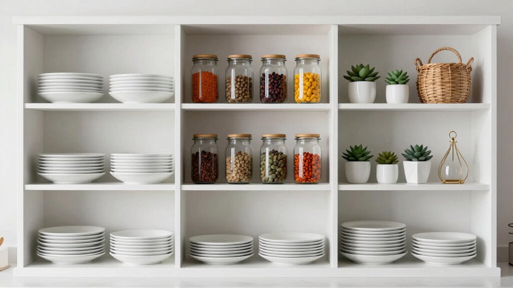 neatly organize displayed items