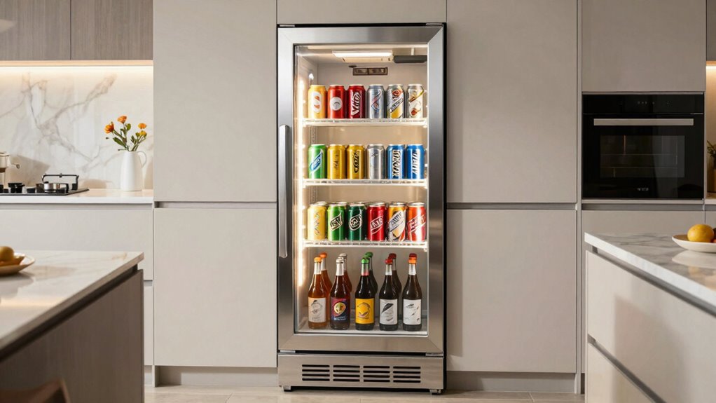 optimal beverage fridge ventilation