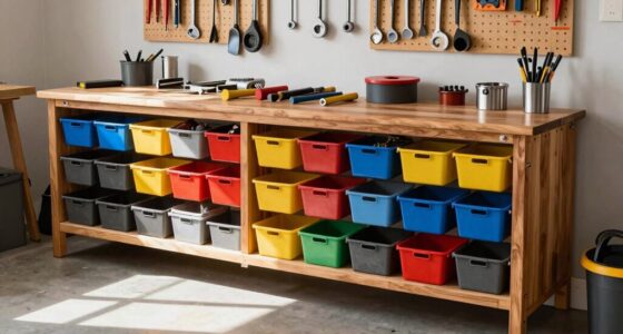 organized garage workbench solutions
