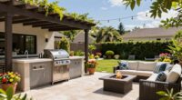 outdoor features for entertaining