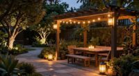 outdoor lighting for entertaining