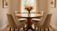 pedestal tables optimize space
