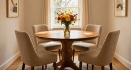 pedestal tables optimize space