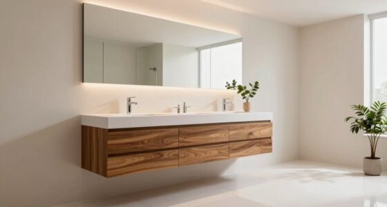 properly installed floating vanities