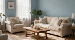 soft blue creates relaxing ambiance