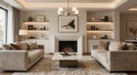sophisticated family room design