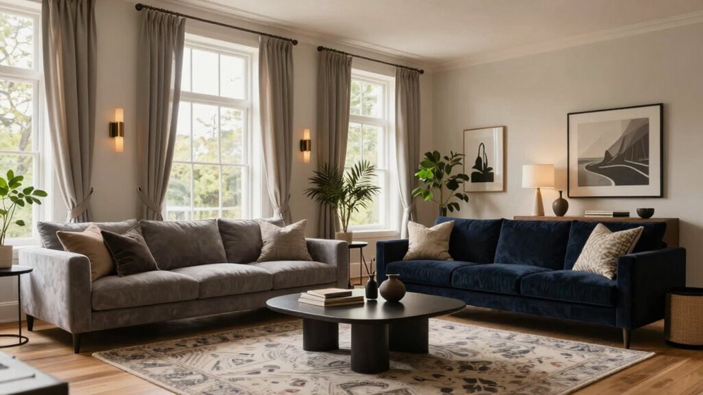 sophisticated inviting family space