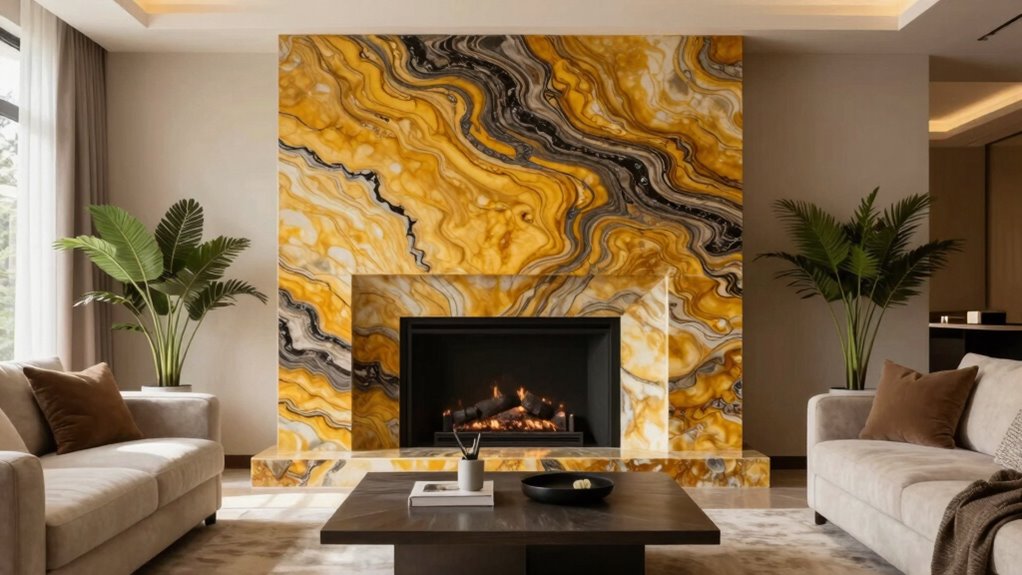 statement stone creates impactful interiors