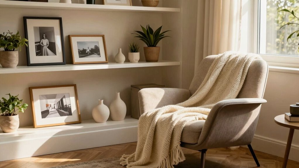 stylish clutter free personal touches