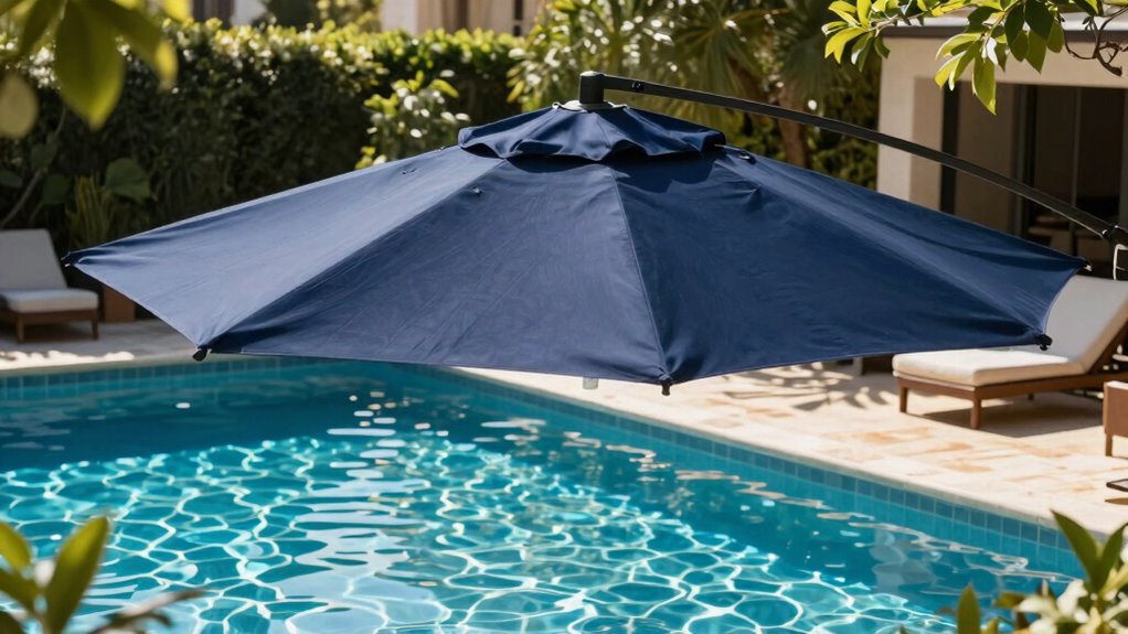 stylish flexible poolside shade