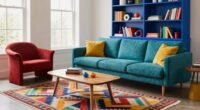 use colorful furniture accents