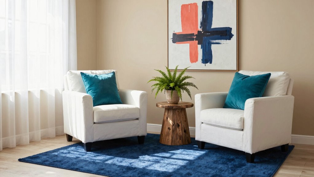vibrant layered contrasting decor