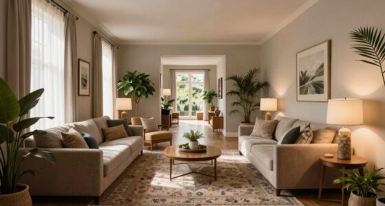 widen space with decor
