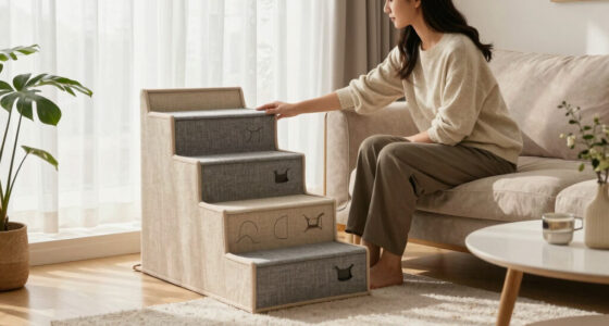 A cat staircase