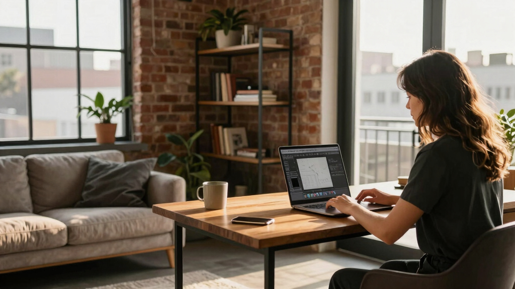 Inside a Couple’s 900-Square-Foot Los Angeles Loft That Functions as Both Office and Home