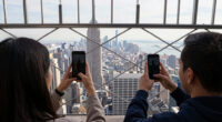 Couple On Empire State Building