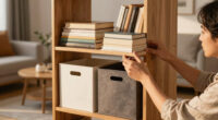 The $0 Storage-Doubling Trick To Try On Your Bookshelf