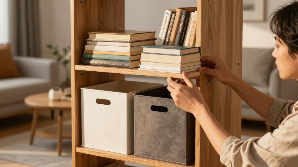 The $0 Storage-Doubling Trick To Try On Your Bookshelf
