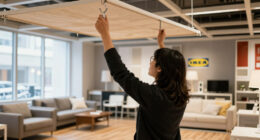 The IKEA Store Convinced Me To Hang Room Dividers From The Ceiling