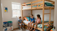 Three Kids Get the Only Bedroom in This 525-Square-Foot Apartment