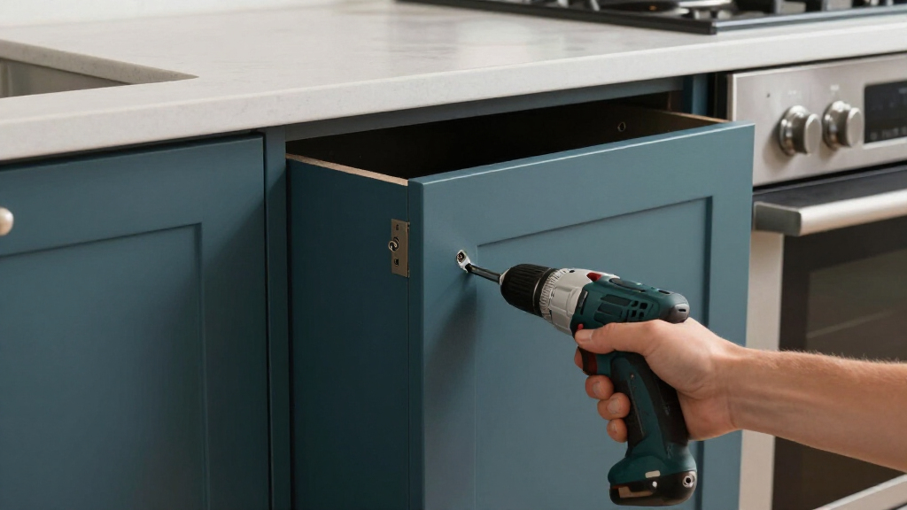 Dark Teal Cabinets Completely Changed This Dark, Dreary Kitchen