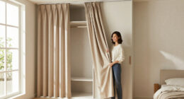 I Ditched My Closet Doors For $60 Pleated Curtains (See Why!)