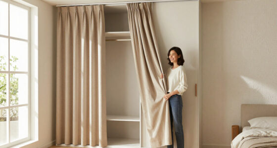 I Ditched My Closet Doors For $60 Pleated Curtains (See Why!)