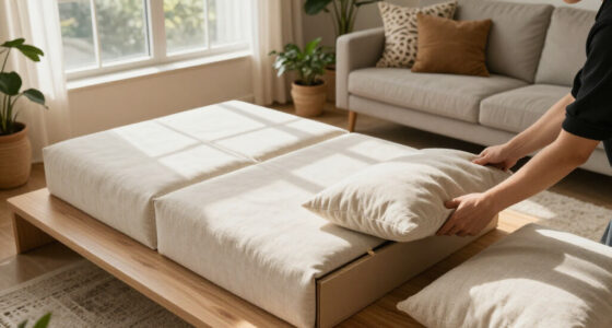 They Made A Blank-Box Living Room Look Custom Without Hiring A Carpenter