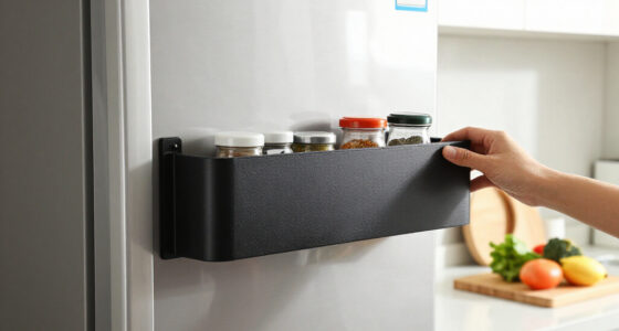This Magnetic Shelf Turns The Empty Side Of Your Fridge Into Extra Storage Space