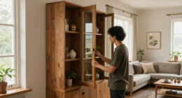 A Wall Of Cabinets Did More Than Add Storage To This Living Room