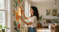 Her Sister Painted Flowers On Her Hallway Walls — Now It’s A Colorful Escape