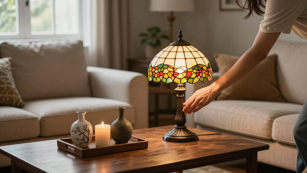 T.J. Maxx Is Selling Out Of This Tiffany-Inspired Accent Lamp