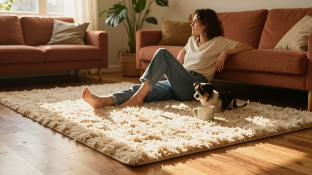 The "SO Soft" TikTok-Viral Rug That Instantly Made My Living Room Warm And Cozy