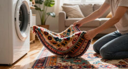 These New Anthropologie Rugs Look Like Heirlooms — But You Can Toss Them In The Wash