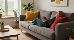 They Took A Risk On Mustard And Red — It Completely Changed This Living Room