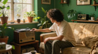 They Turned Their Beige 1900S Parlor Into A Bold, Green “Analog Room”