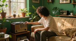 They Turned Their Beige 1900S Parlor Into A Bold, Green “Analog Room”