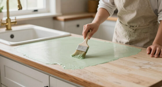 90S Countertops Look Completely Different After A Kitchen Got A Paint Redo