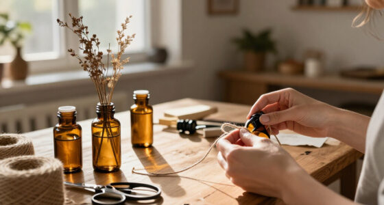 Cover Old Prescription Bottles With Twine To Craft Rustic Decor